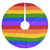 Falln Gay Pride Flag Kerstboom Rok (Voorkant)