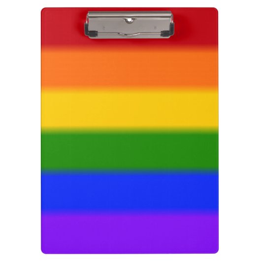 Falln Gay Pride Flag Klembord (Voorkant)