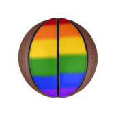 Falln Gay Pride Flag Mini Basketbal (Verticaal)