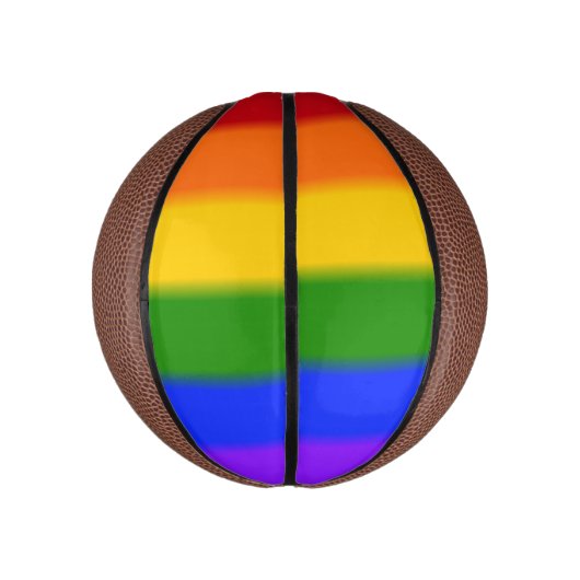 Falln Gay Pride Flag Mini Basketbal (Verticaal)