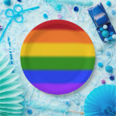 Falln Gay Pride Flag Papieren Bordje (Feest)