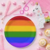 Falln Gay Pride Flag Papieren Bordje (Feest)