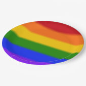 Falln Gay Pride Flag Papieren Bordje (Gekanteld)