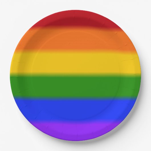 Falln Gay Pride Flag Papieren Bordje (Voorkant)