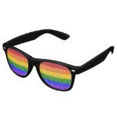 Falln Gay Pride Flag Retro Zonnebril (Gekanteld)