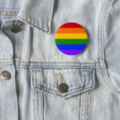 Falln Gay Pride Flag Ronde Button 5,7 Cm (In situ)