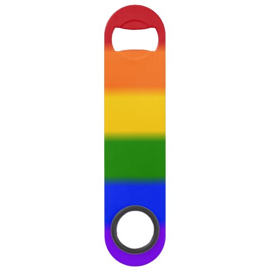 Falln Gay Pride Flag Speed Flessenopener (Achterkant)
