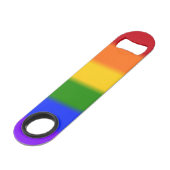 Falln Gay Pride Flag Speed Flessenopener (Achterkant Gekanteld)