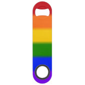 Falln Gay Pride Flag Speed Flessenopener (Voorkant)