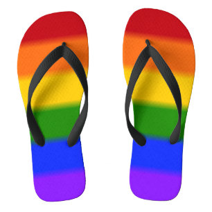 Falln Gay Pride Flag Teenslippers