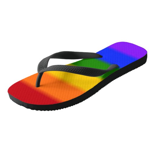 Falln Gay Pride Flag Teenslippers (Schuin)