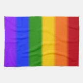 Falln Gay Pride Flag Theedoek (Horizontaal)