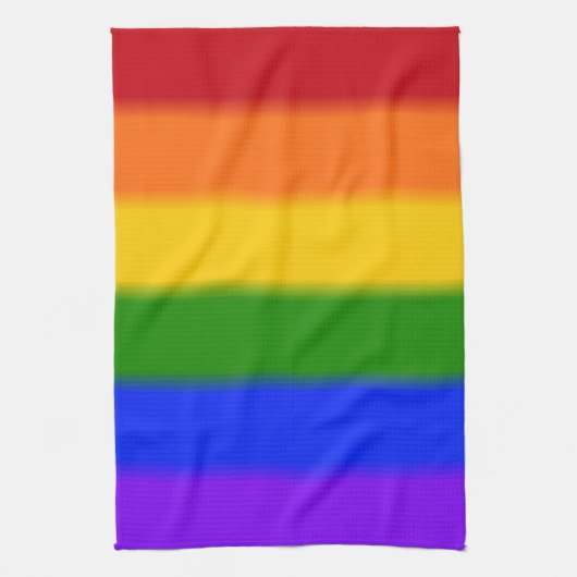 Falln Gay Pride Flag Theedoek (Verticaal)