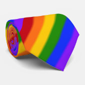 Falln Gay Pride Flag v2 Stropdas (Opgerold)