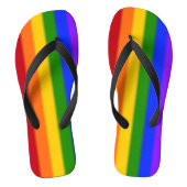 Falln Gay Pride Flag Versie 2 Teenslippers (Voetbed)