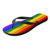 Falln Gay Pride Flag Versie 2 Teenslippers (Schuin)