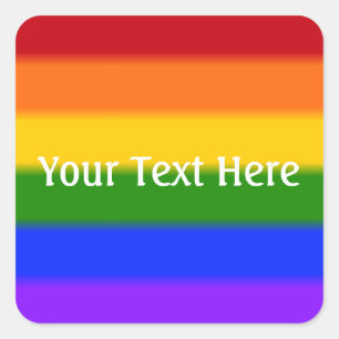 Falln Gay Pride Flag Vierkante Sticker