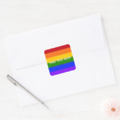 Falln Gay Pride Flag Vierkante Sticker (Envelop)