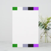 Falln Genderqueer Pride Flag Briefpapier (Staand voorkant)
