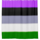 Falln Genderqueer Pride Flag Douchegordijn (Voorkant)