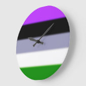 Falln Genderqueer Pride Flag Grote Klok (Hoek)