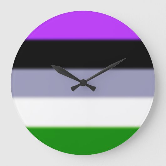 Falln Genderqueer Pride Flag Grote Klok (Voorkant)