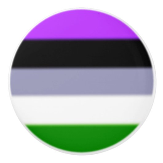 Falln Genderqueer Pride Flag Keramische Knop (Voorkant)