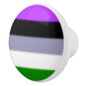 Falln Genderqueer Pride Flag Keramische Knop (Rechts)