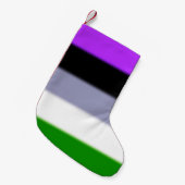 Falln Genderqueer Pride Flag Kleine Kerstsok (Voorkant (Hangend))