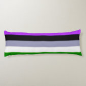 Falln Genderqueer Pride Flag Lichaamskussen (Achterkant)