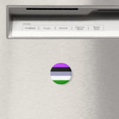 Falln Genderqueer Pride Flag Magneet (Insitu (Vaatwasser))