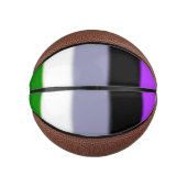 Falln Genderqueer Pride Flag Mini Basketbal (Voorkant)