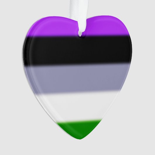 Falln Genderqueer Pride Flag Ornament (voorkant)