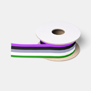 Falln Genderqueer Pride Flag Satijnen Lint