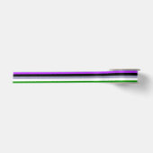 Falln Genderqueer Pride Flag Satijnen Lint (Voorkant)
