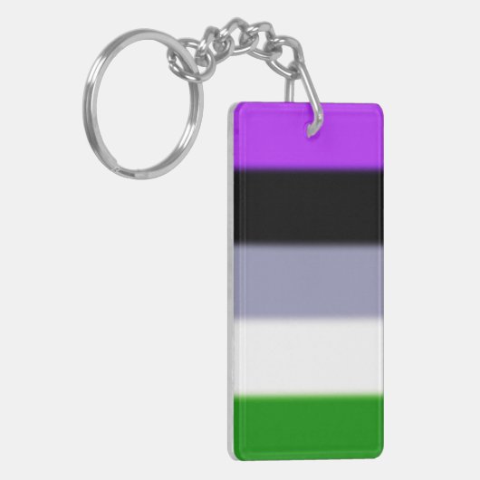 Falln Genderqueer Pride Flag Sleutelhanger (Voorkant Links)