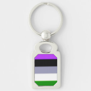 Falln Genderqueer Pride Flag Sleutelhanger