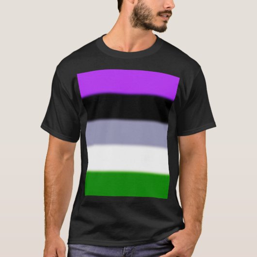 Falln Genderqueer Pride Flag T-shirt (Voorkant)