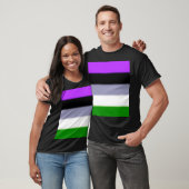 Falln Genderqueer Pride Flag T-shirt (Unisex)