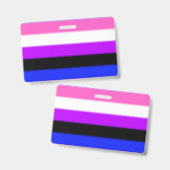 Falln GendervloeiPride Flag Badge (Voor- en achterkant)