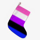 Falln GendervloeiPride Flag Kleine Kerstsok (Voorkant (Hangend))