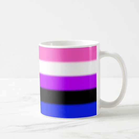 Falln GendervloeiPride Flag Koffiemok (Rechts)