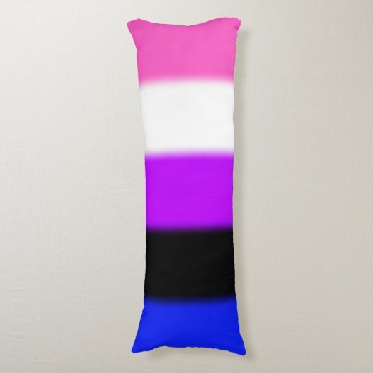 Falln GendervloeiPride Flag Lichaamskussen (Voorkant Verticaal)