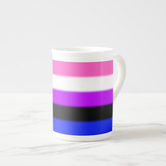 Falln GendervloeiPride Flag Porselein Kop (Voorkant rechts)