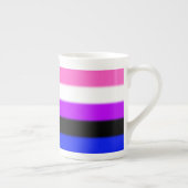 Falln GendervloeiPride Flag Porselein Kop (Rechts)