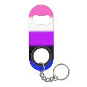 Falln GendervloeiPride Flag Sleutelhanger Flessenopener (Achterkant)