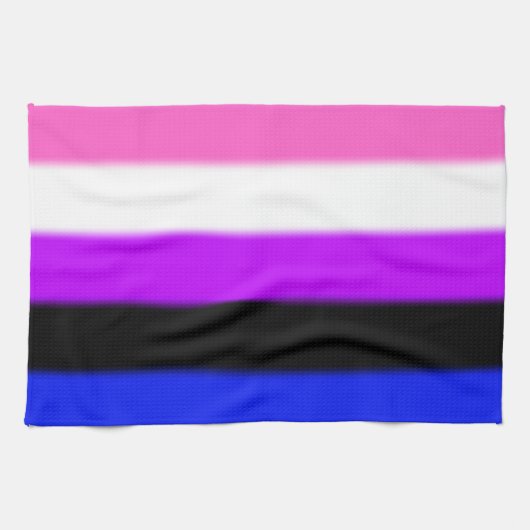 Falln GendervloeiPride Flag Theedoek (Horizontaal)