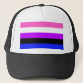 Falln GendervloeiPride Flag Trucker Pet (Voorkant)