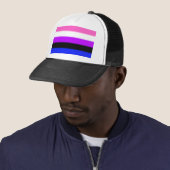 Falln GendervloeiPride Flag Trucker Pet (In situ)