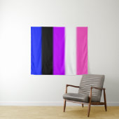 Falln GendervloeiPride Flag Wandkleed (In Situ (horizontaal))